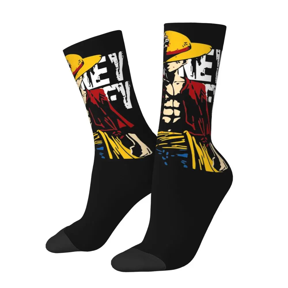 Fashion Men's Anime Socks Tony Tony Chopper Luffy Zoro Law Unisex Crew