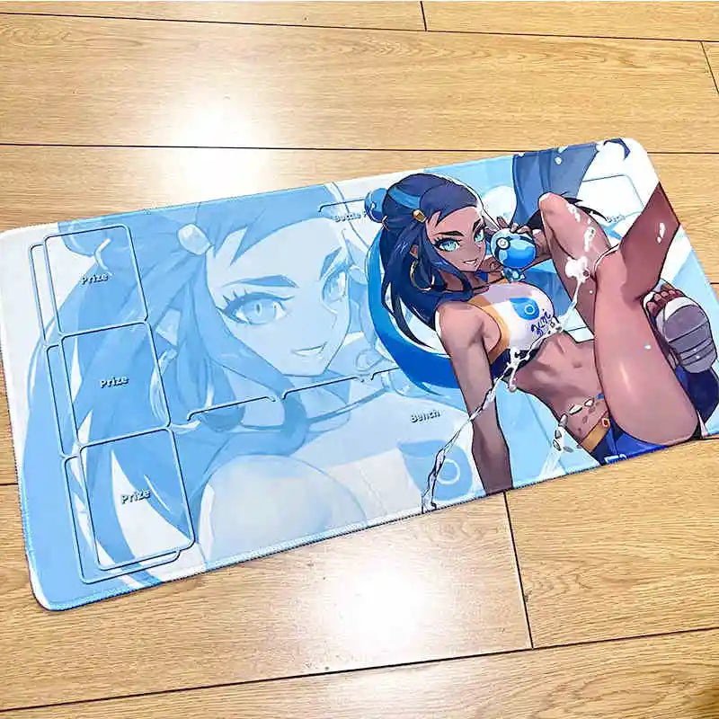 600X300X2Mm PTCG Trainer Nessa Iono Anime Card Mat Waterproof Rubber Pad