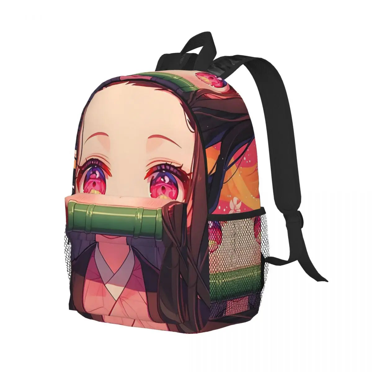 Nezuko Kimono Demon Slayer Backpack Large Capacity Boys Girls BookBag