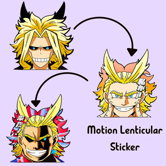 All Might (Smiling Forms) 3D Motion Sticker – My Hero Academia Anime Decal