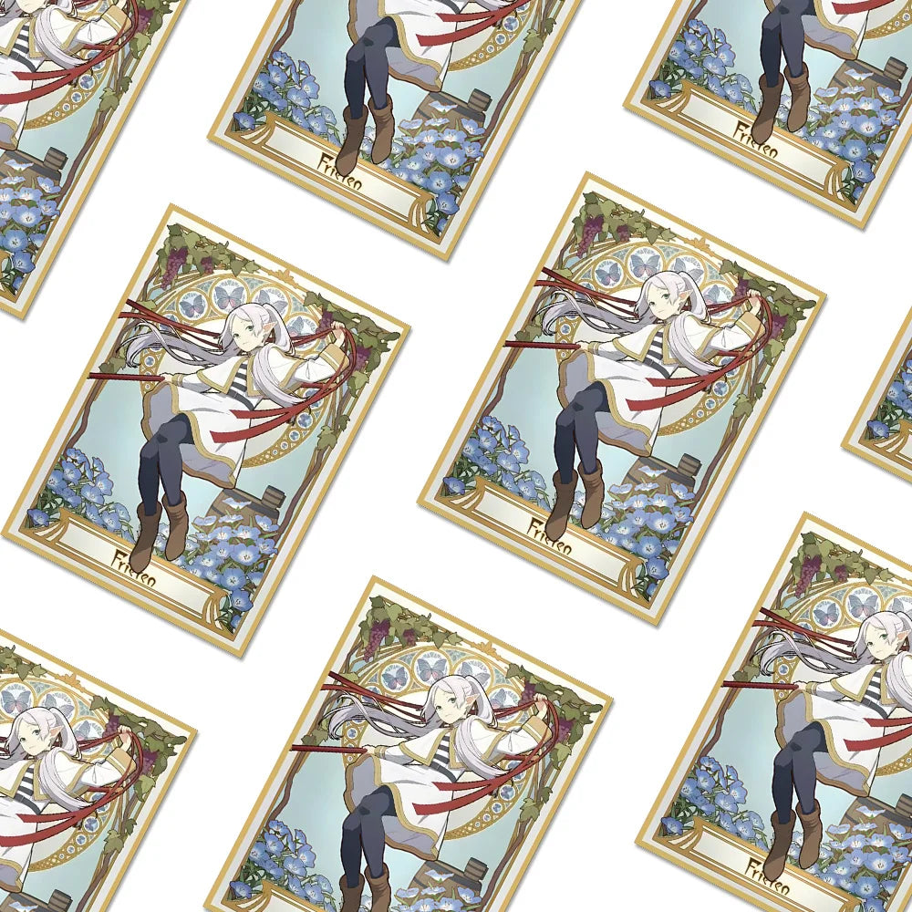 60 PCS Anime Card Sleeves Protector for TCG PTCG PKM Frieren Art