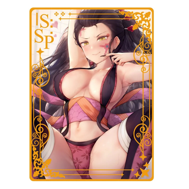 Goddess Story Metal Card Anime Swimwear Girl Collection