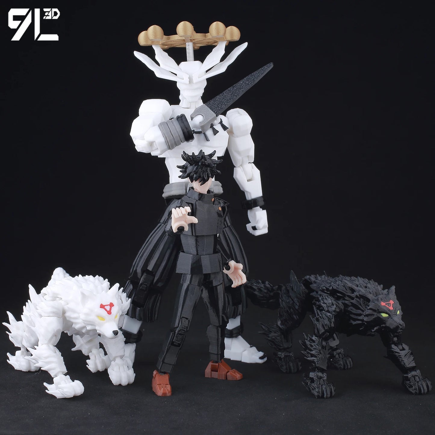 **** 9L3D Printed Jujutsu Kaisen Action Figures Sukuna Yuji Yuta Gojo