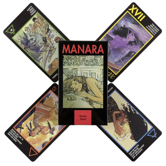 Manara Erotic Tarot Cards – 78-Card Divination Deck