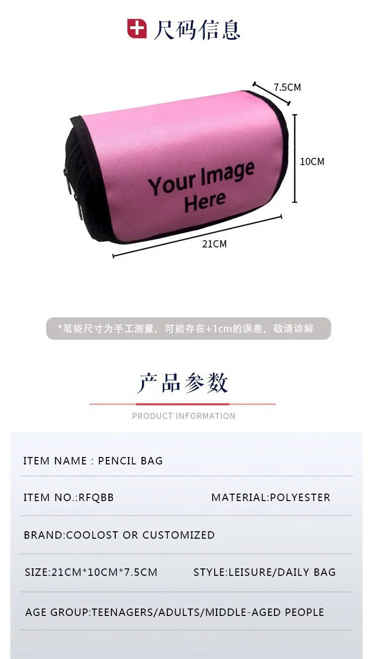 Demon Slayer Backpack 3 Piece Set School Bag Lunch Bag Pencil Case