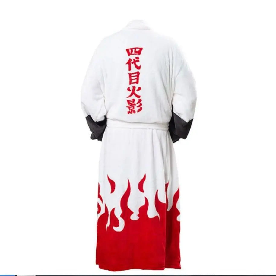 Naruto Akatsuki Itachi Robe Flannel Thermal Nightgown Cosplay Costume
