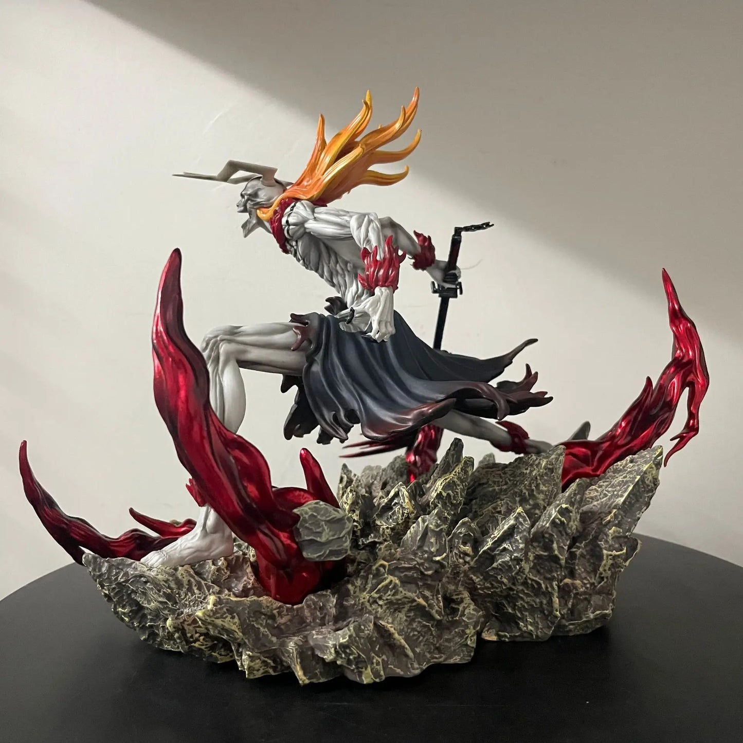 **** Bleach Ichigo Hollowfied Action Figure 23cm Getsuga Tensho Collectible Toy