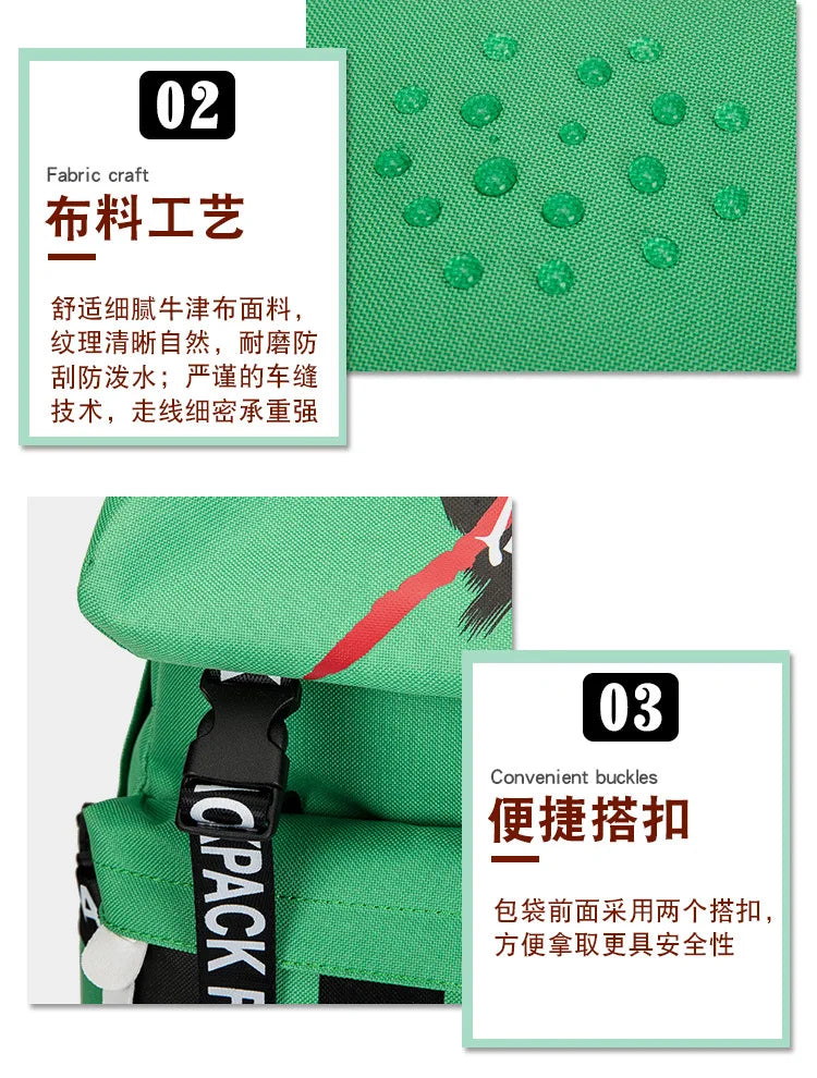 Demon Anime Waterproof Sport Backpack Gym Bag for Men Women Kids