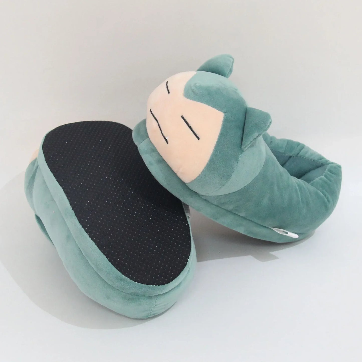 Pokemon Snorlax Plush Slippers Winter Warm Cotton Shoes Couple Gift