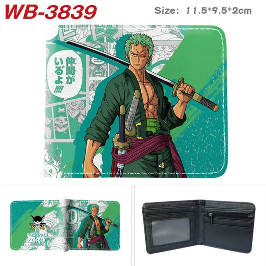 One Piece Nika Luffy Foldable Wallet Anime Coin Purse Card Clip Bag