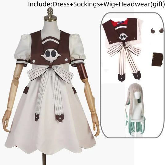 Yashiro Nene Cosplay Costume – Toilet-Bound Hanako-kun Summer Outfit Set with Wig and Accessories