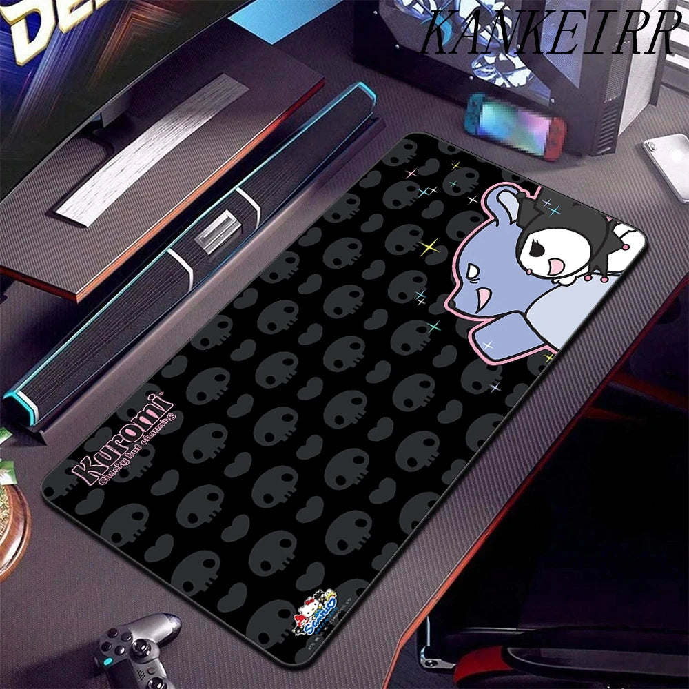 **** XXL Mouse Pad Anime Kuromi Desk Mat Gaming Rug 900x400 Waterproof Non-Slip