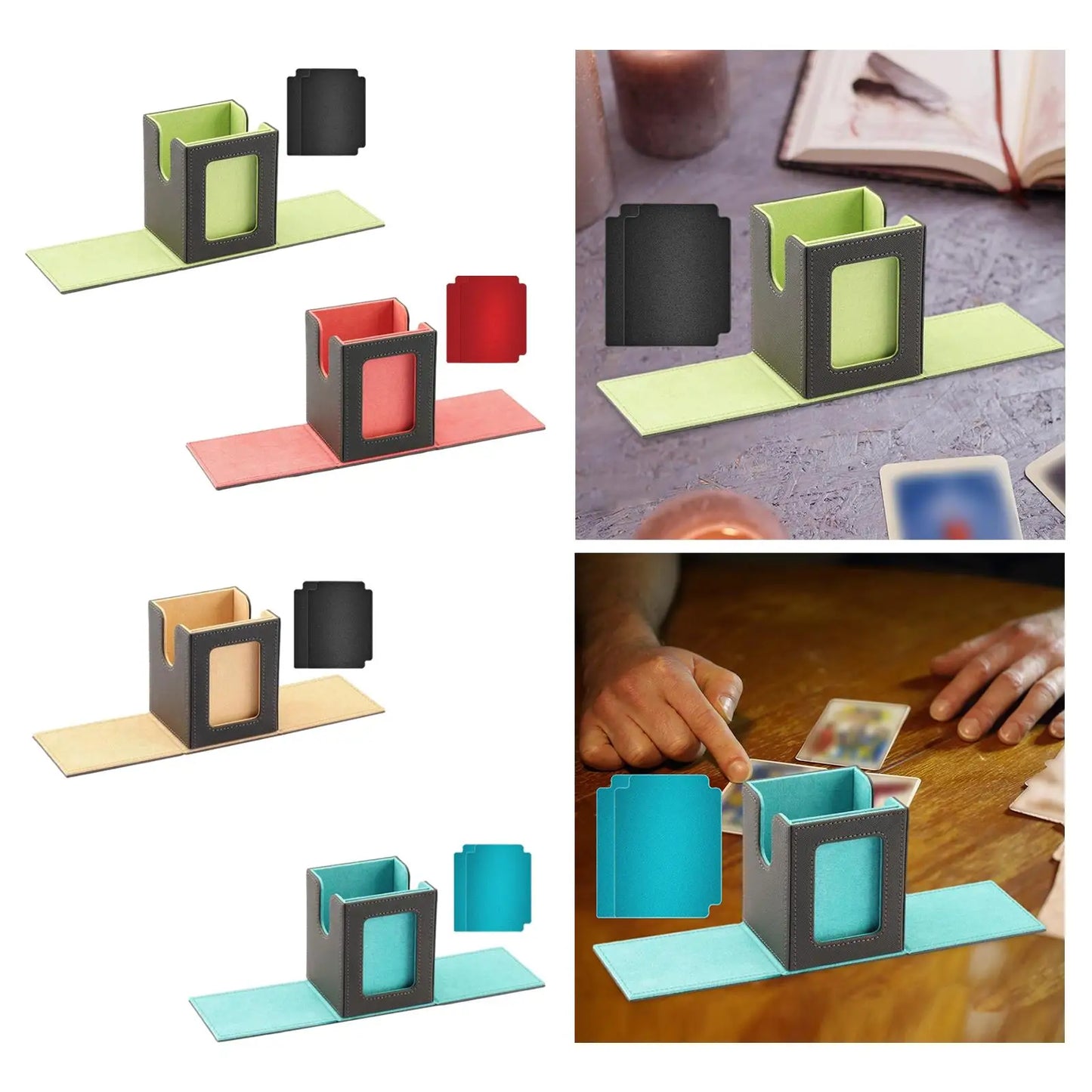 Trading Card Deck Box Premium Magnetic Closure Holds 100+ Cards Organizer