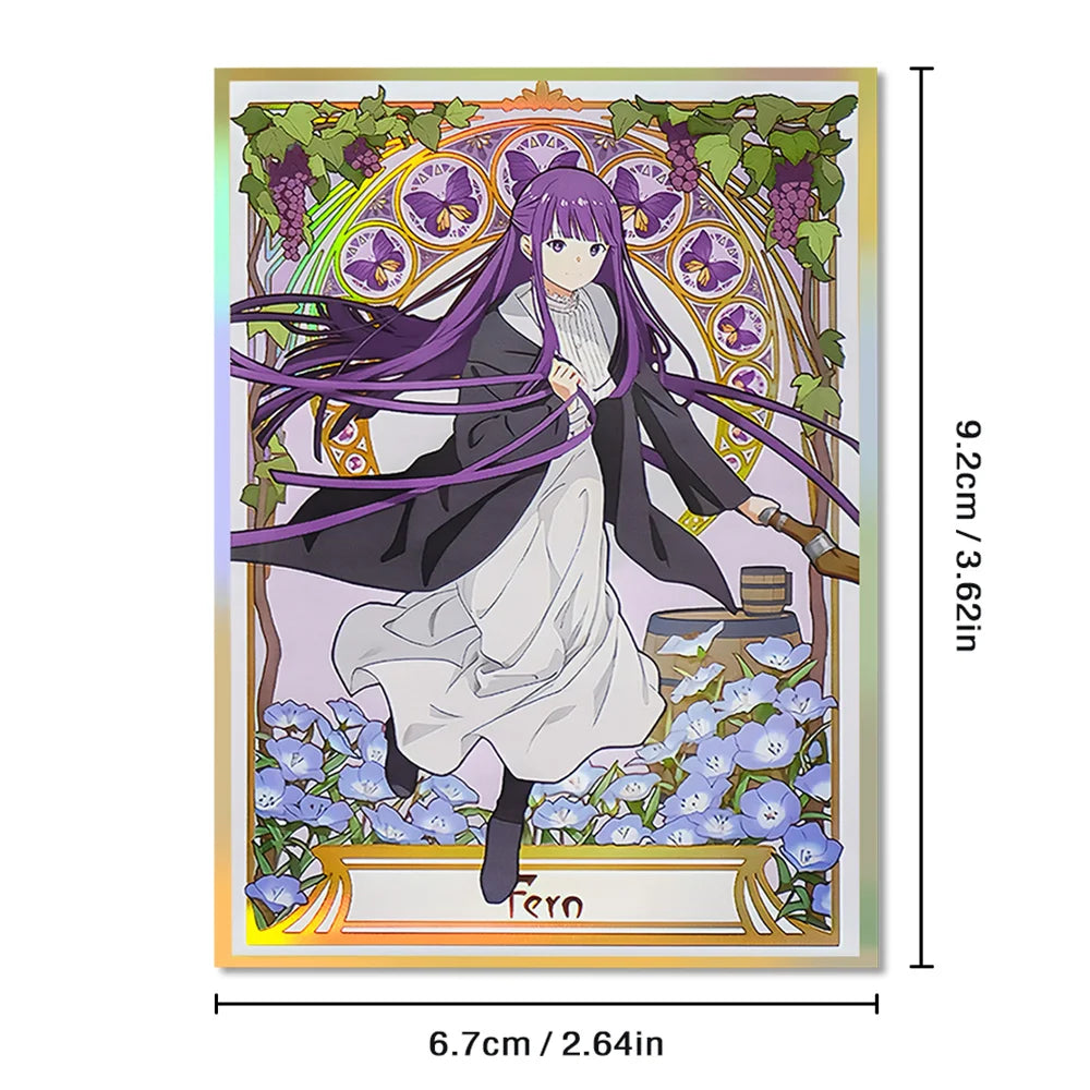60-120pcs 67x92mm Card Sleeves Top Loader for MTG TCG Fern Anime