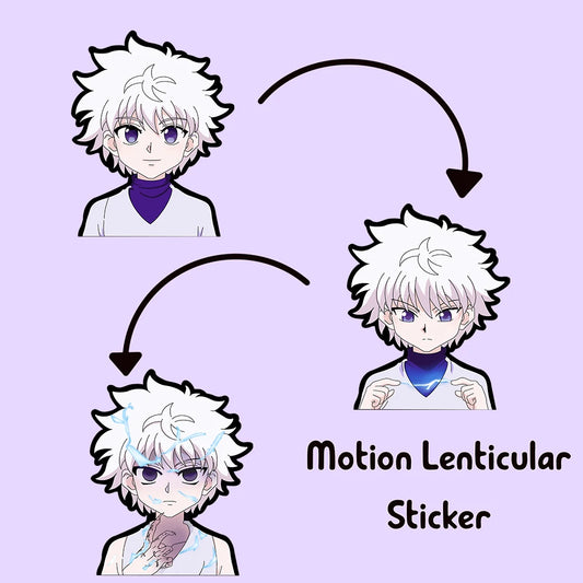 Killua Zoldyck 3D Motion Sticker – Hunter x Hunter Anime Decal