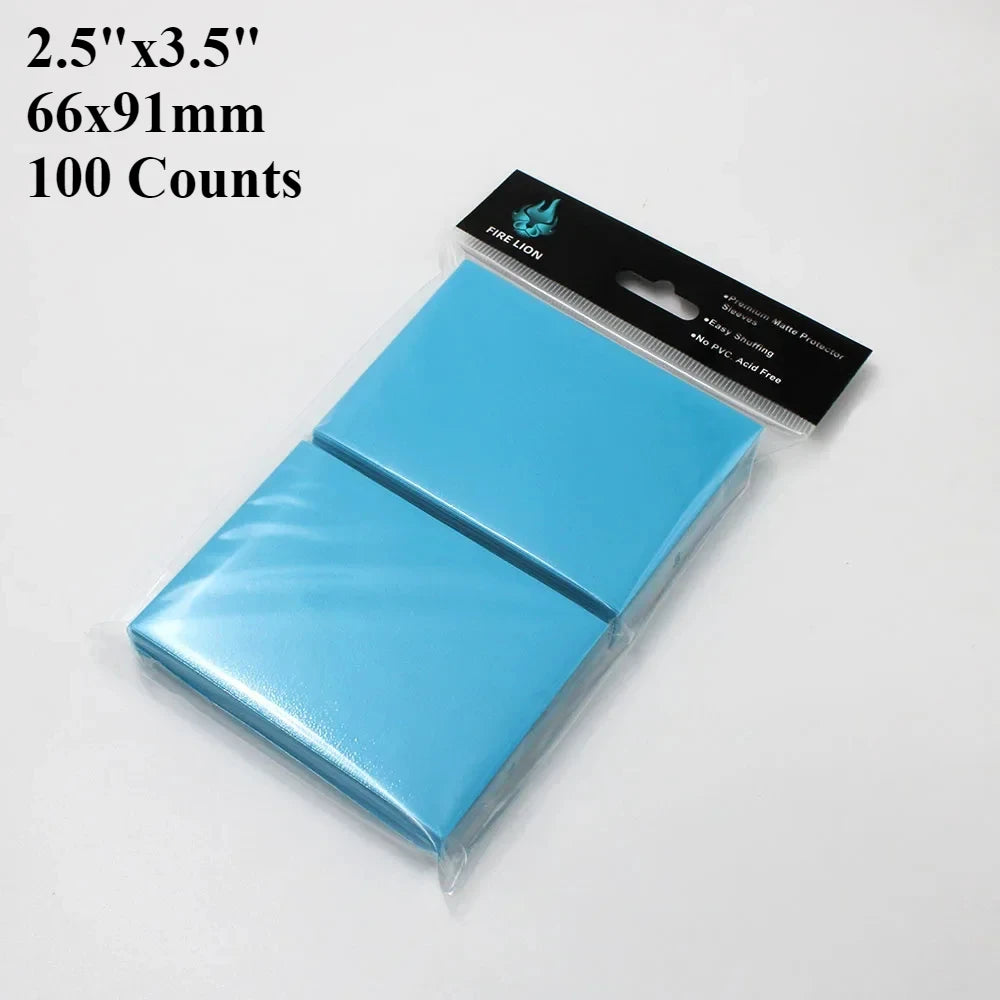 RyshePro Matte Card Sleeves – 66 × 91 mm (Standard / Pokémon & MTG Size) – 100 ct – Rainbow Color Range