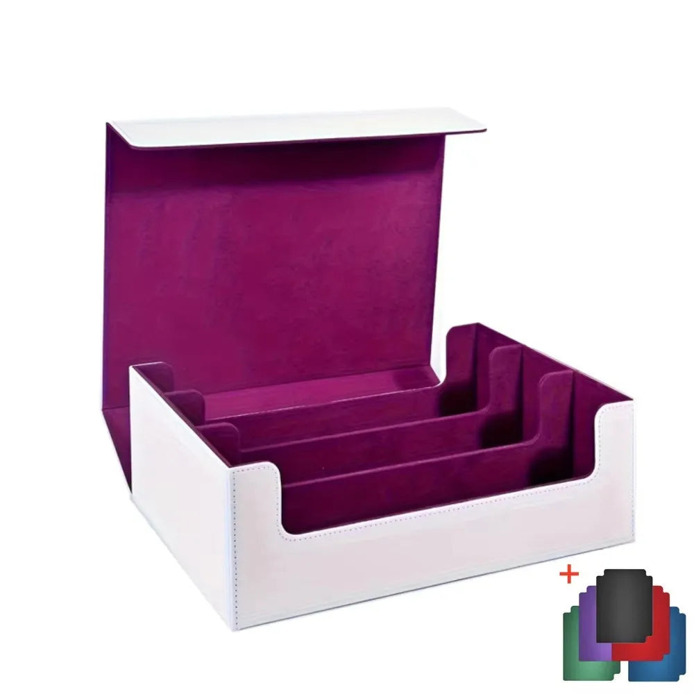 **** Storage Box for 1800+ Trading Cards PU Leather Magnetic Closure Case