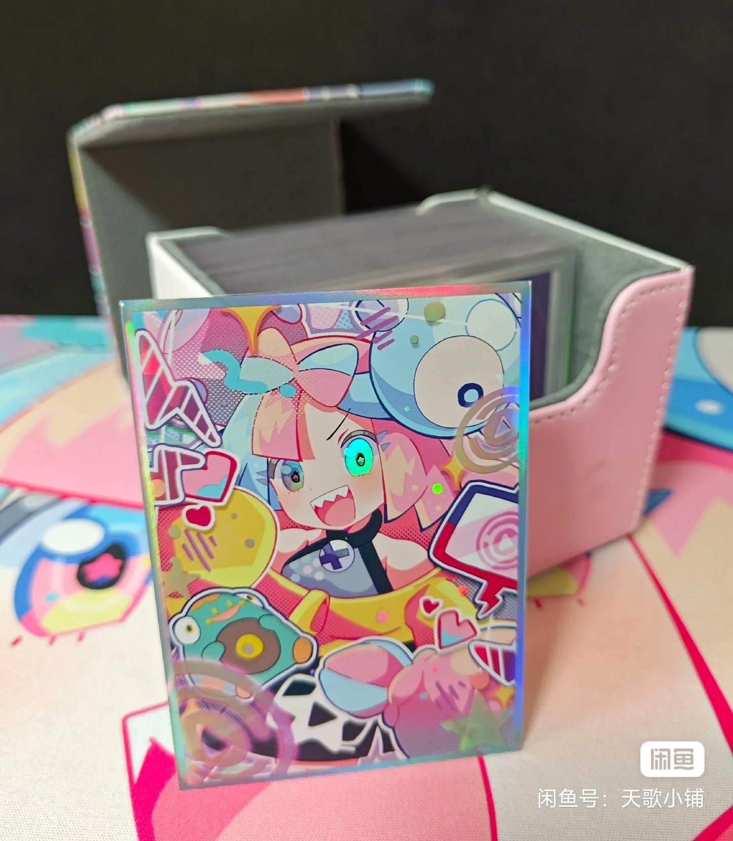 Pokemon Lono Deck Box Cute Anime Girl PTCG Trading Card Storage Case