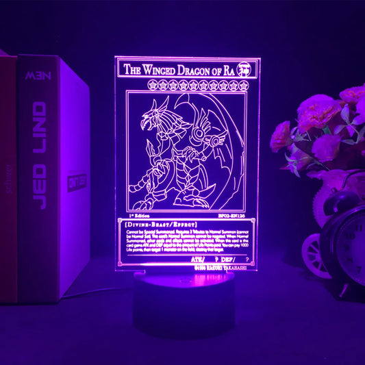 Yu-Gi-Oh! Divine-Beast/Effect LED Night Light – 3D Anime Illusion Lamp