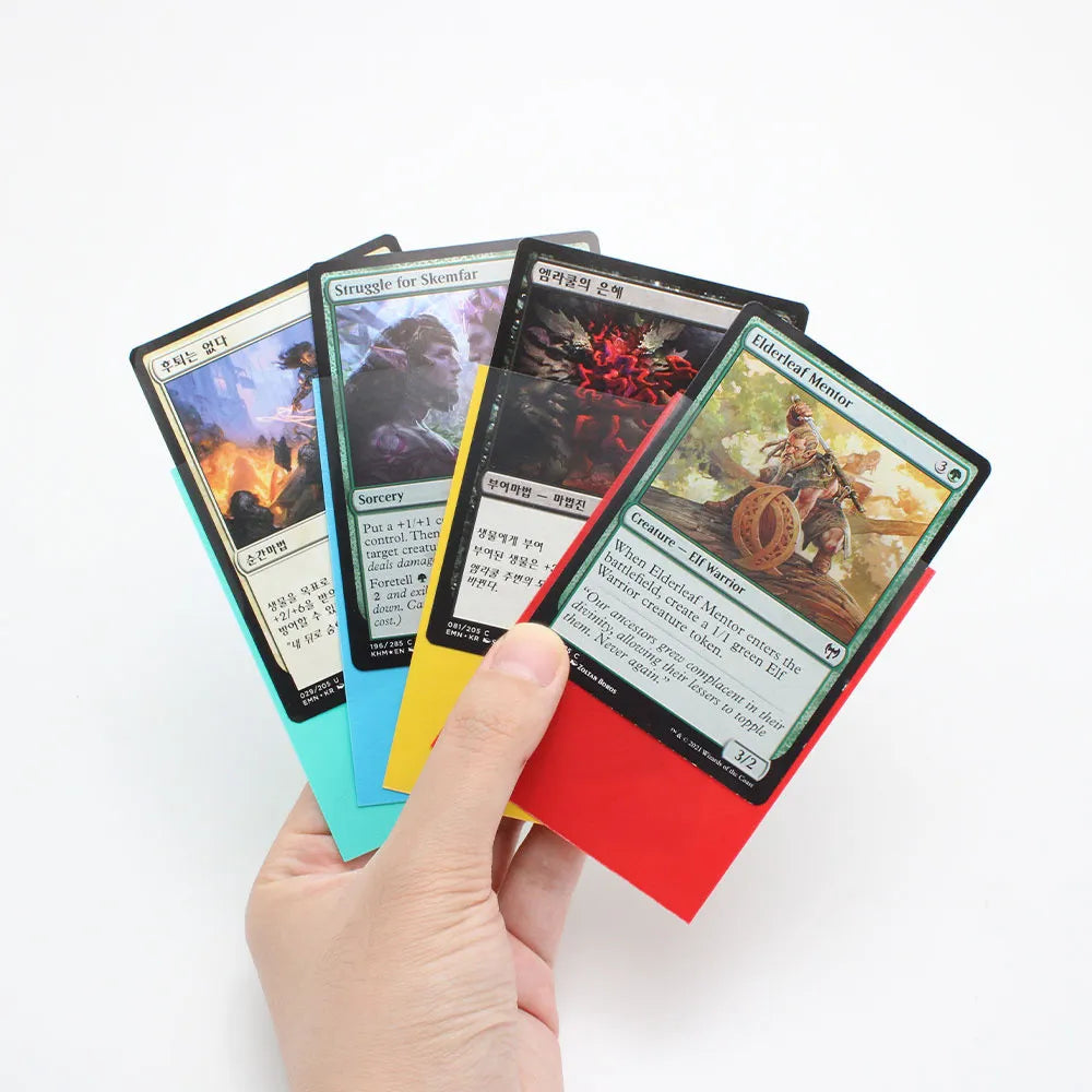 RyshePro Matte Card Sleeves – 66 × 91 mm (Standard / Pokémon & MTG Size) – 100 ct – Rainbow Color Range