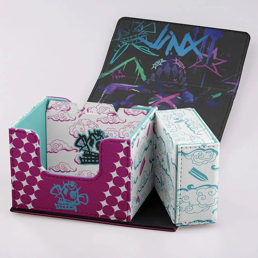 Gacha Card Deck Case League Of Legends Jinx Magnetic Storage Box TCG