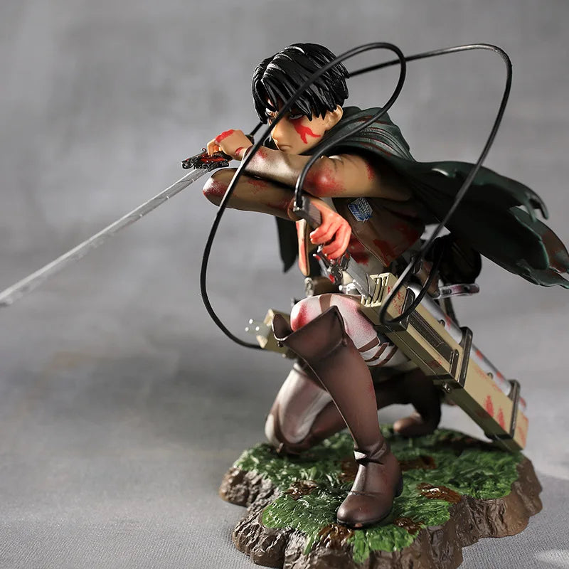 Anime Attack on Titan Levi Ackerman PVC Action Figure Model Toy