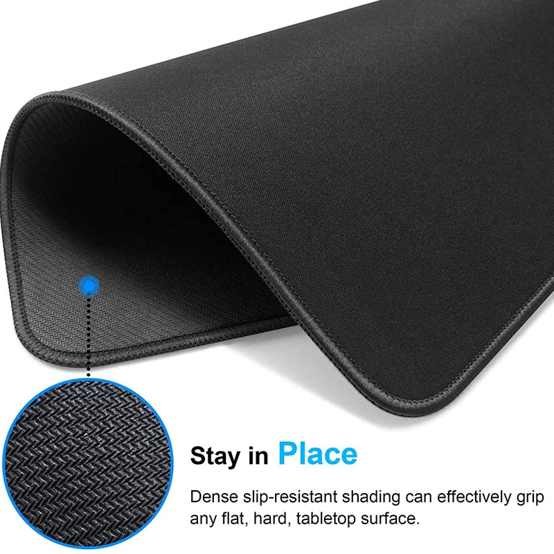 **** Large Kawaii Black Cat Mouse Pad 90x40 Rubber Desk Mat Office Accessory
