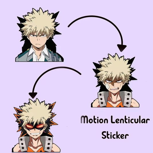 Katsuki Bakugo 3D Motion Sticker – My Hero Academia Anime Decal