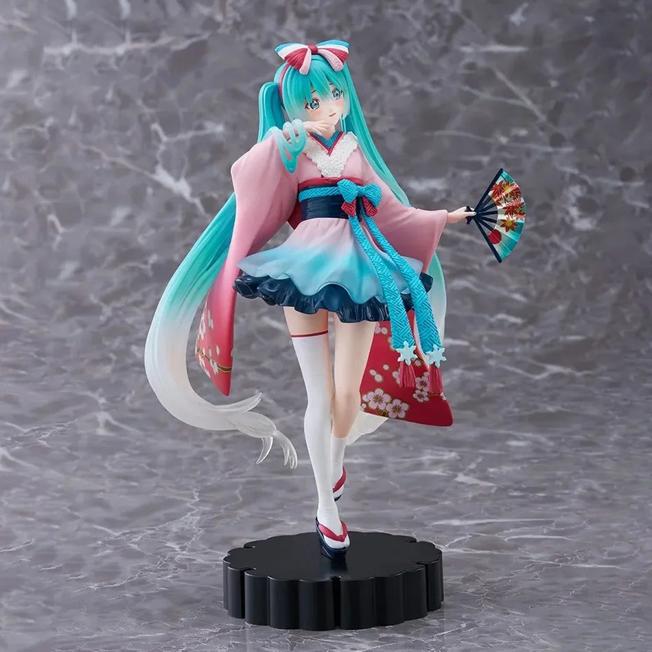 Handmade Hatsune Miku PVC Model Cute Cat Ear Figure Decoration