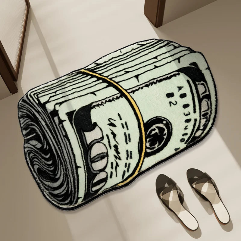 **** Money Creative Carpet Soft Bedroom Living Room Bathroom Rug Mat
