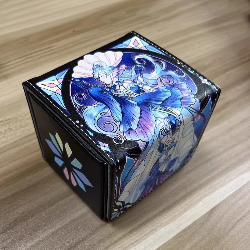 Yugioh Dragonmaid Deck Box PU Leather Storage 100+ TCG OCG Trading Cards