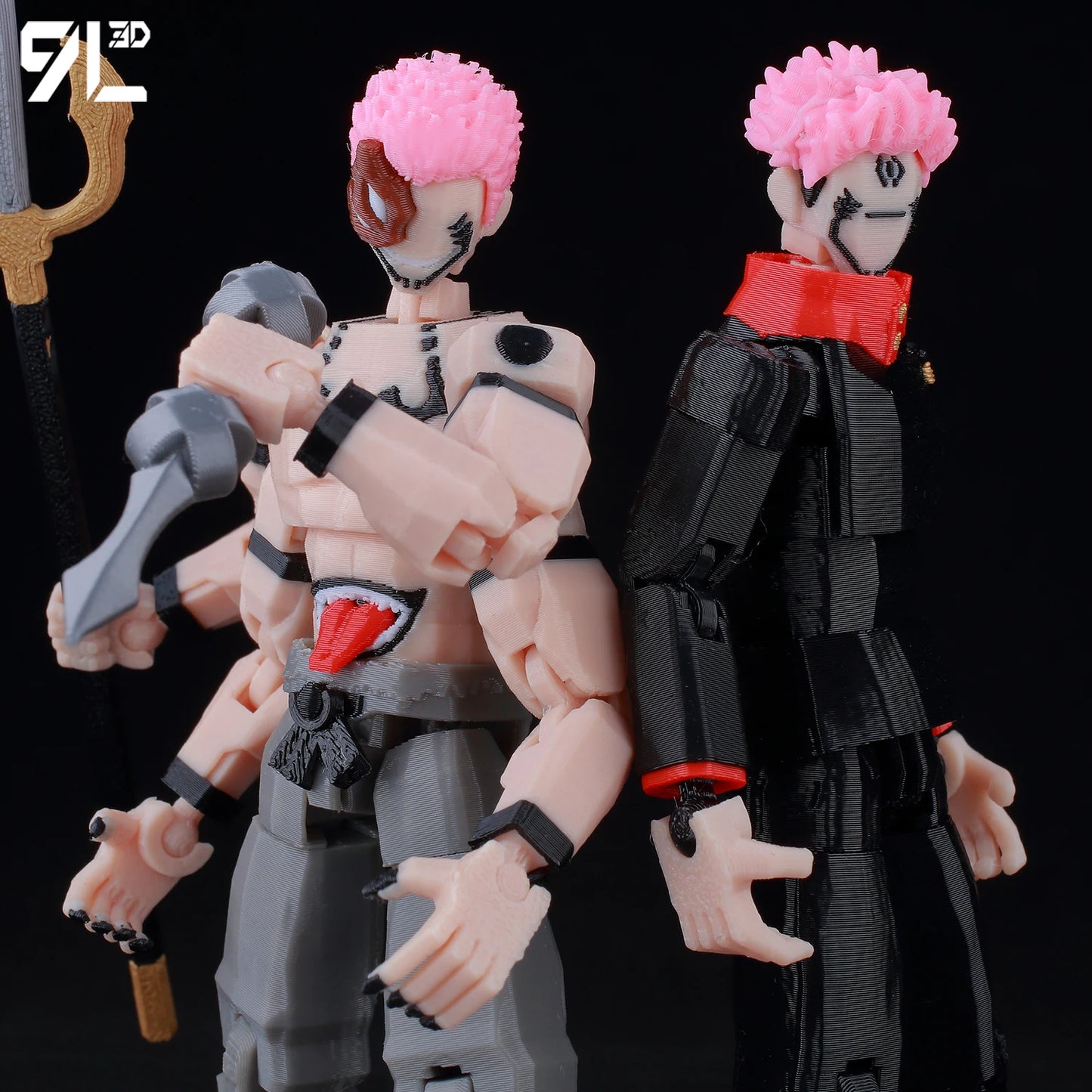 **** 9L3D Printed Jujutsu Kaisen Action Figures Sukuna Yuji Yuta Gojo