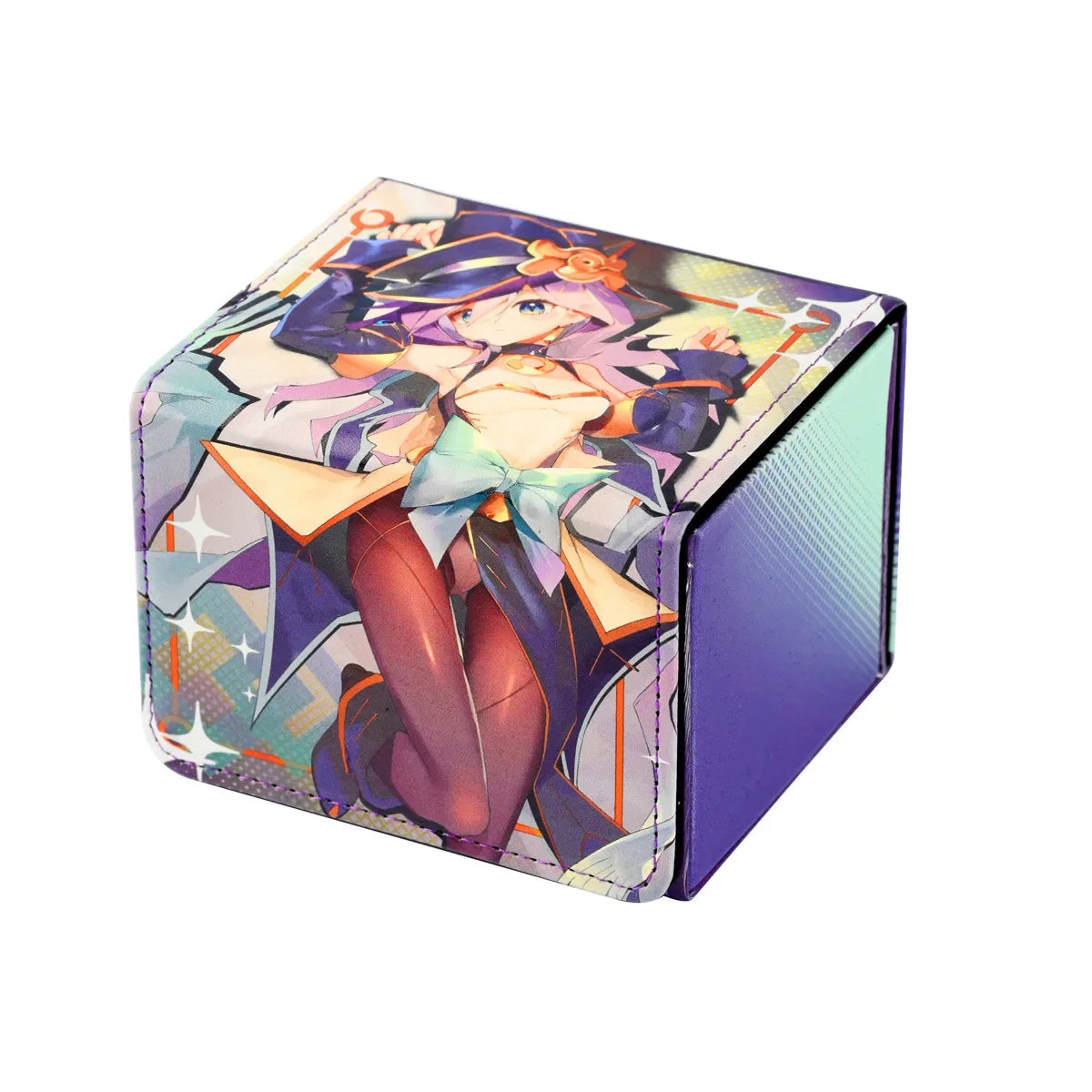 Yugioh Black Magician Girl PU Leather Deck Box Trading Card Storage