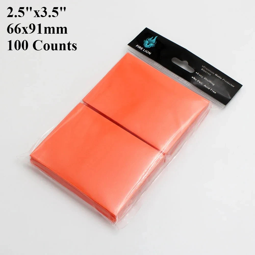 RyshePro Matte Card Sleeves – 66 × 91 mm (Standard / Pokémon & MTG Size) – 100 ct – Rainbow Color Range