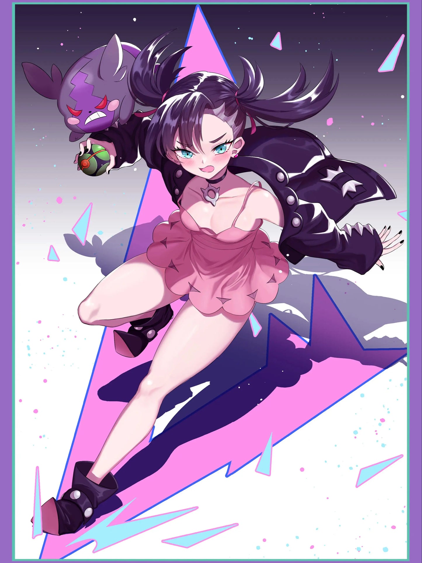 Pokemon Lono Deck Box Cute Anime Girl PTCG Trading Card Storage Case