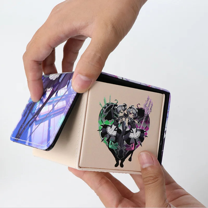 Big Size Anime Pokemon Figure Deck Box for Trading Cards PU Leather