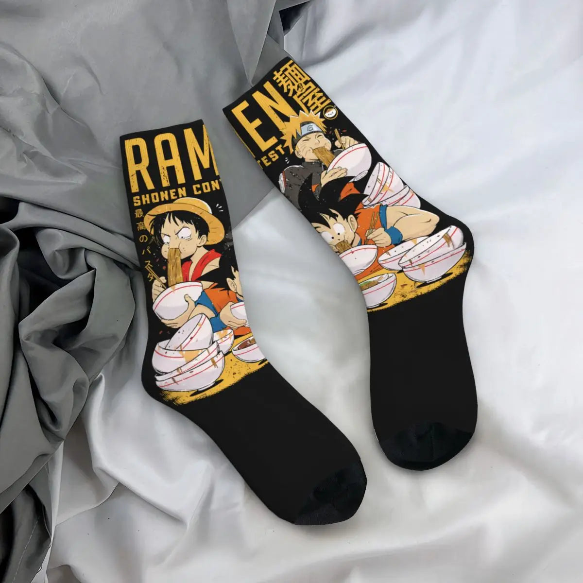 Fashion Men's Anime Socks Tony Tony Chopper Luffy Zoro Law Unisex Crew