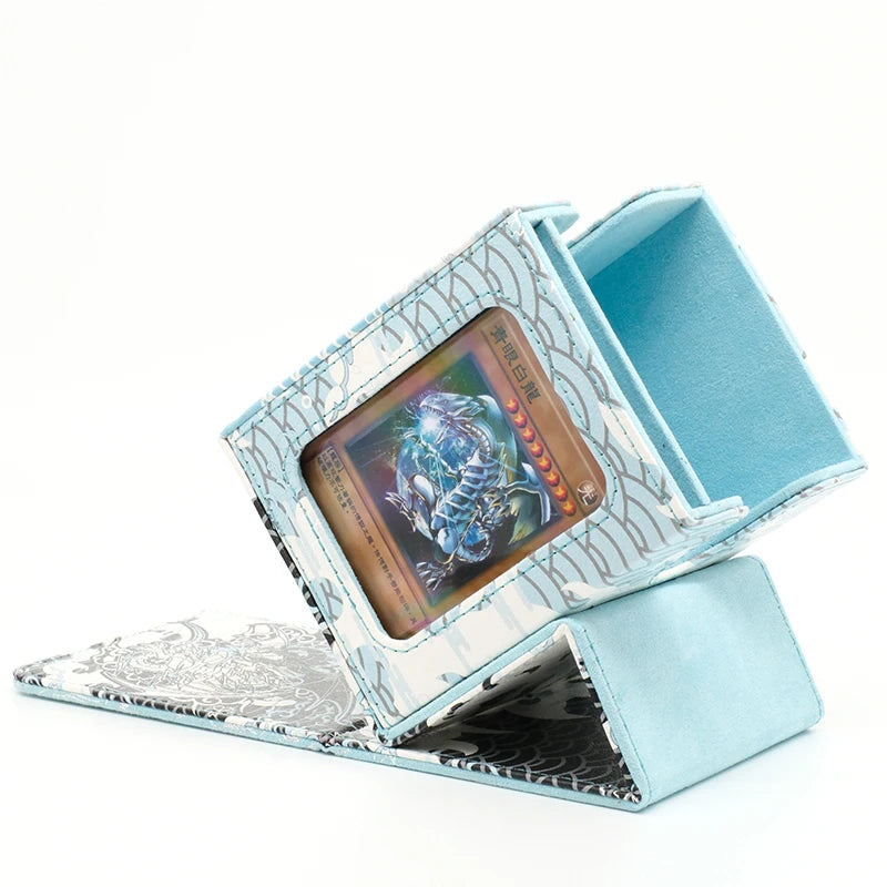 Island Mana Double-Deck Commander Box – PU Leather Card Storage for 100+ Sleeved MTG / TCG Cards