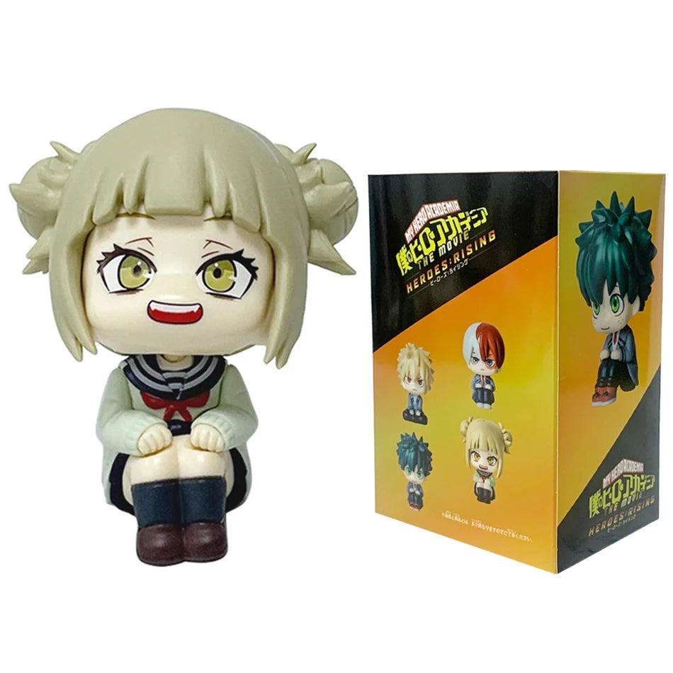 **** 10cm Q Version My Hero Academia Figures Midoriya Bakugou Ochaco Kids Gift