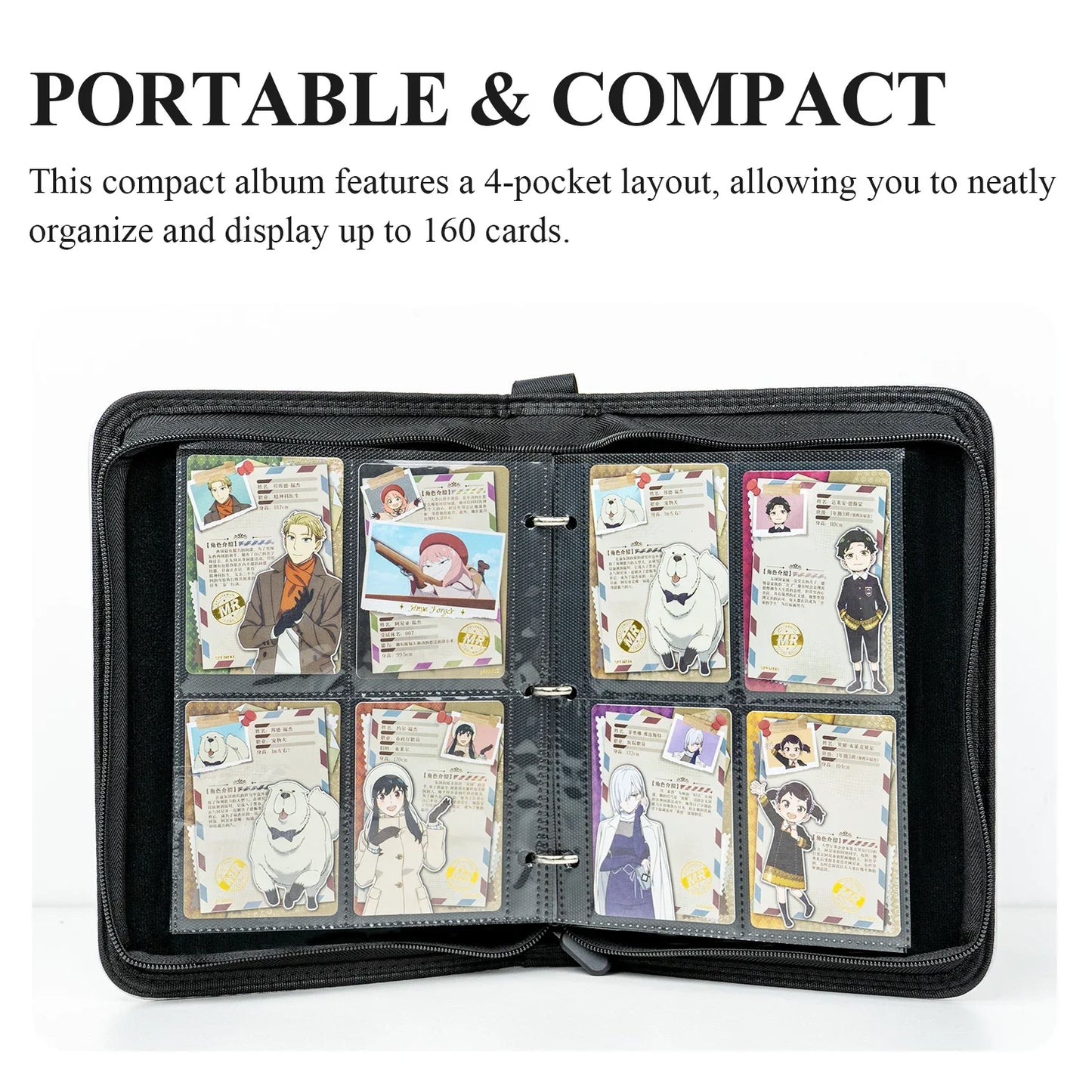 CARDFUN SPYxFAMILY CODE White Collector Card Album TCG Trading Card Binder