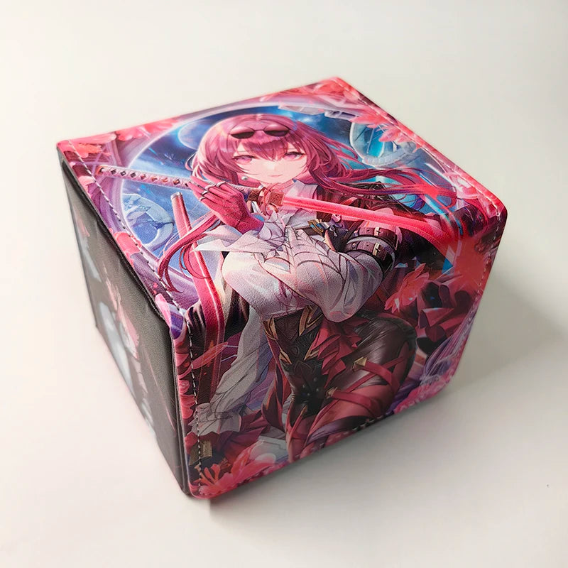 Anime Game Honkai Star Rail Kafka Figures Deck Box TCG OCG PU Leather