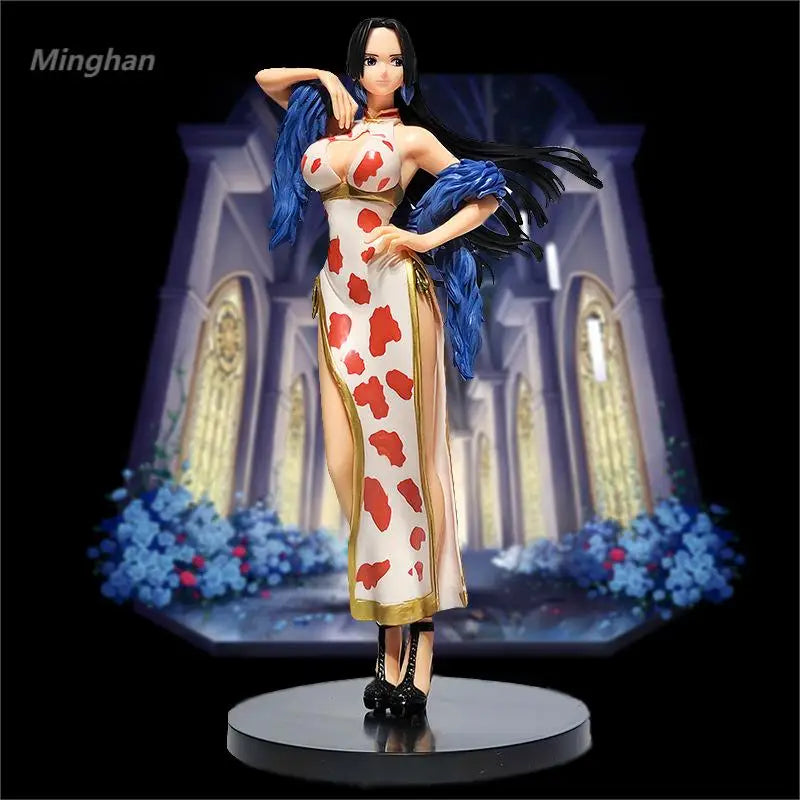 Hot 22cm One Piece Boa Hancock Figure Sexy Girl Statue Action Toy