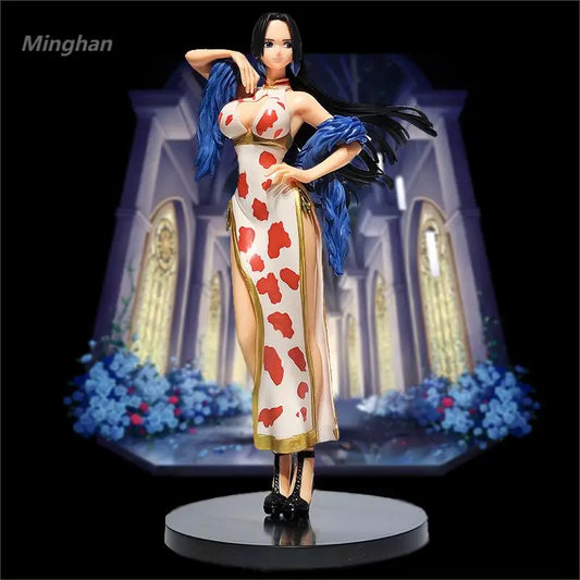 Hot 22cm One Piece Boa Hancock Figure Sexy Girl Statue Action Toy