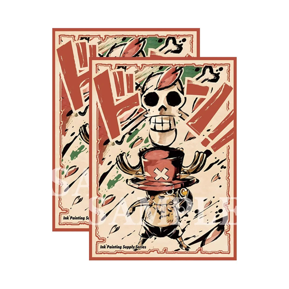 60PCS Anime One Piece Card Sleeves Ace Sanji Pudding Nami Chopper