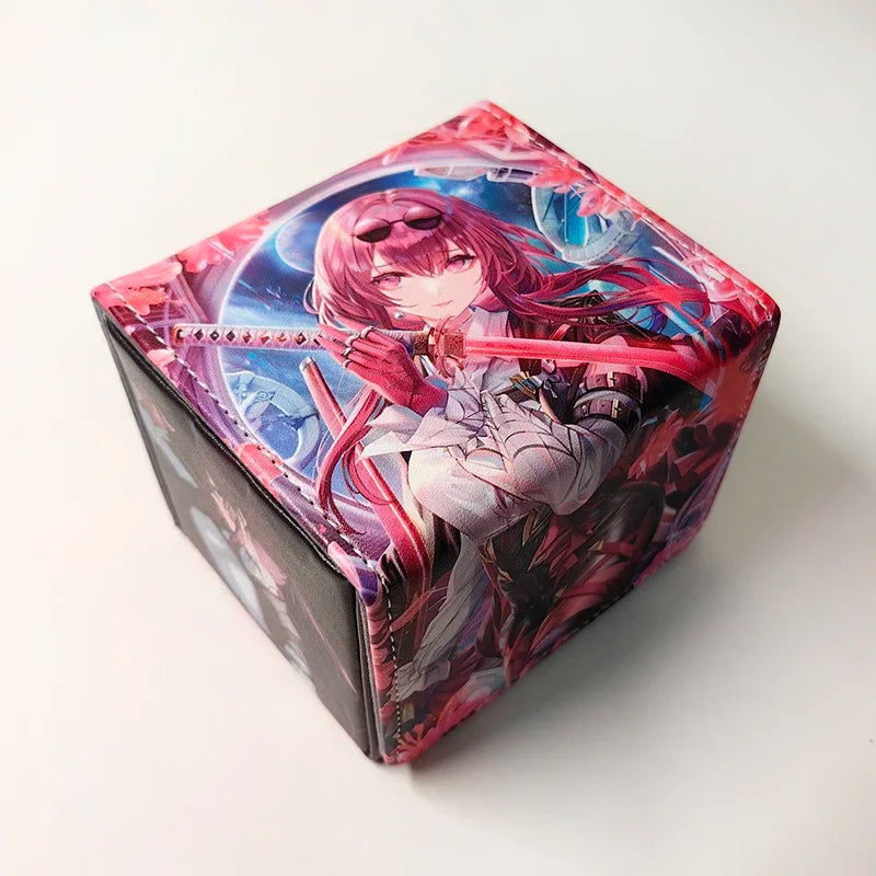 Anime Game Honkai Star Rail Kafka Figures Deck Box TCG OCG PU Leather