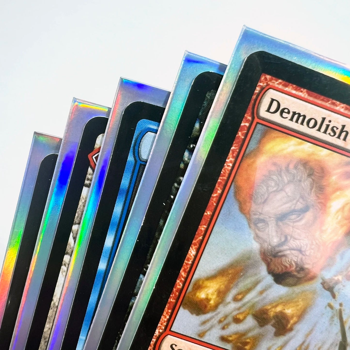 60PCS Holographic Mewtwo Card Sleeves PTCG Protective Covers 67x92mm