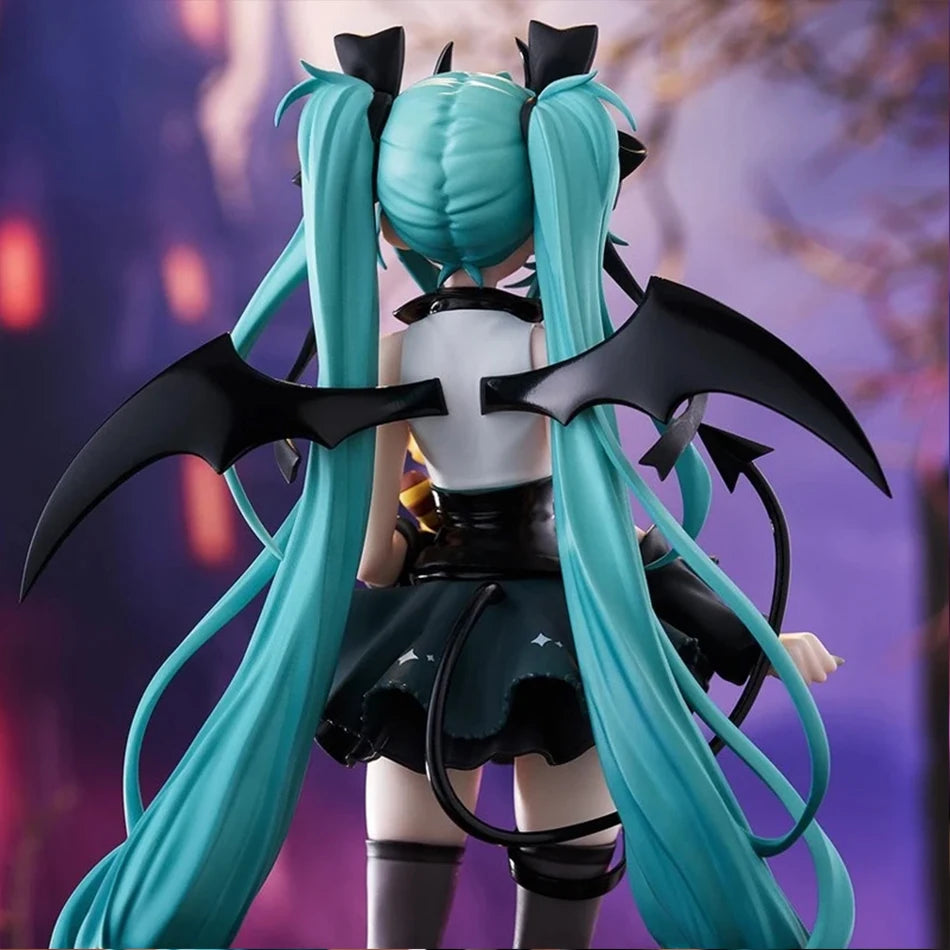 Anime Little Devil Hatsune Miku PVC Model Dark Angel Raccoon Figure