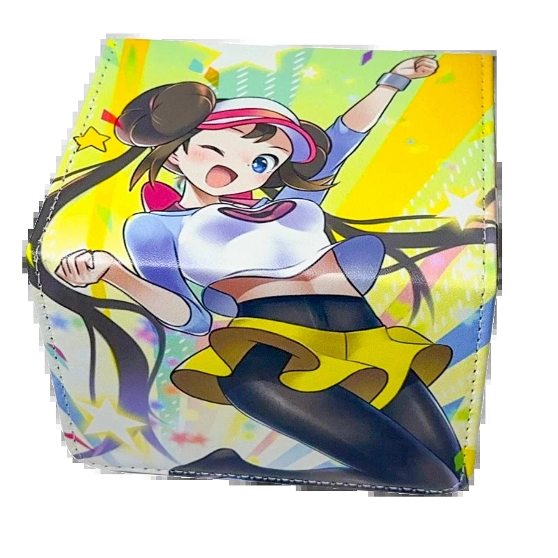 Big Size Anime Pokemon Figure Rosa Deck Box Board Games Yu-Gi-Oh TCG