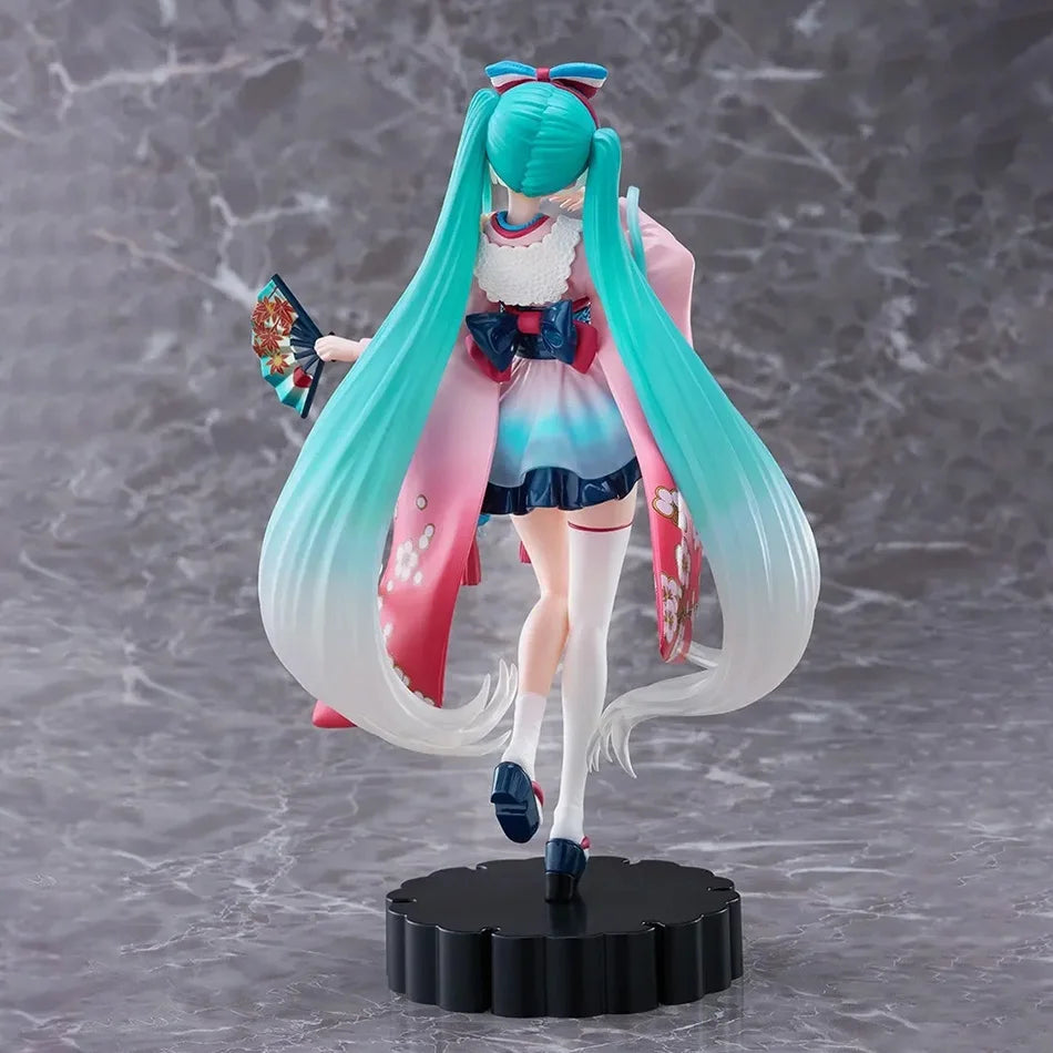 Handmade Hatsune Miku PVC Model Cute Cat Ear Figure Decoration