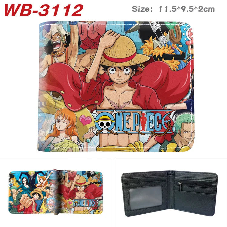 One Piece Nika Luffy Foldable Wallet Card Clip Bag Coin Purse Gift